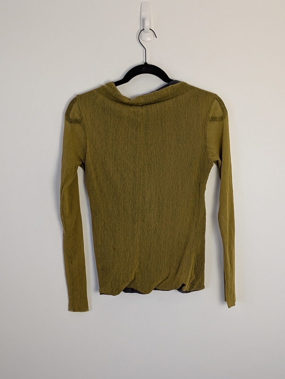 Aimee G Mesh Long Sleeve Top Size S Lagenlook Art To Wear - Picture 2 of 5